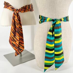 Sashes self tie belts set of two vintage